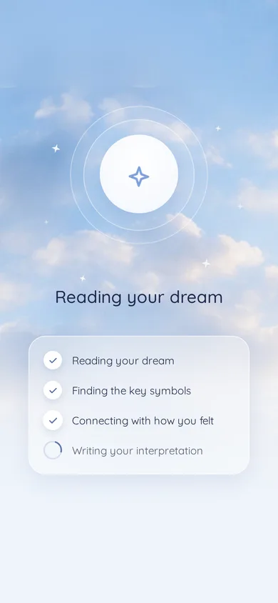 Dreamer screen: Reading your dream